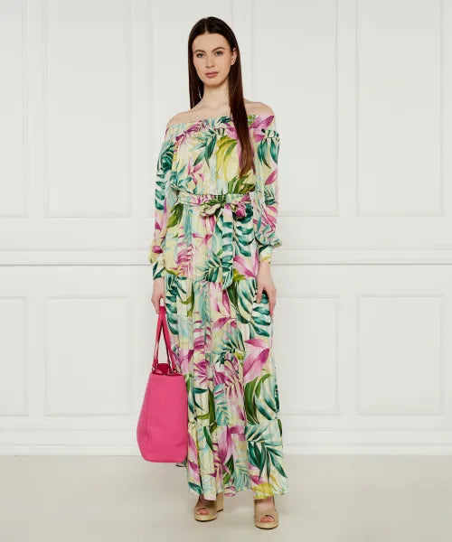 Guess josee off the shoulder maxi dress W5GK16WH9Z2