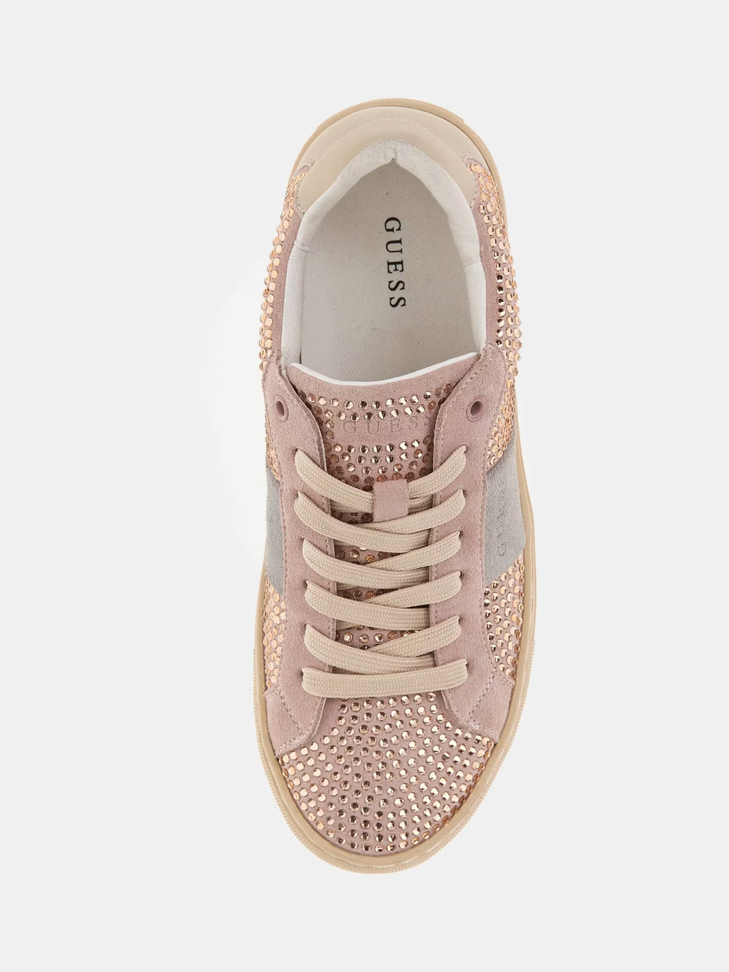 Guess pink diamanté sneaker flptodsue12
