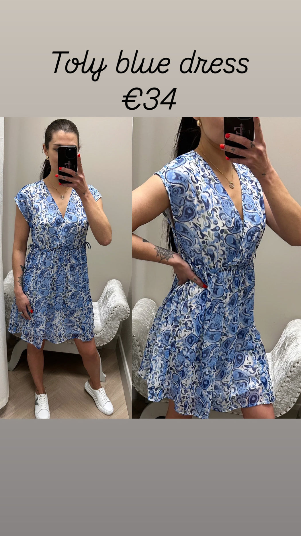 Toly blue dress
