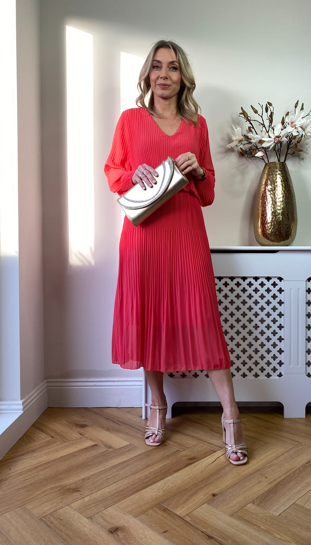 Jessica dress - coral