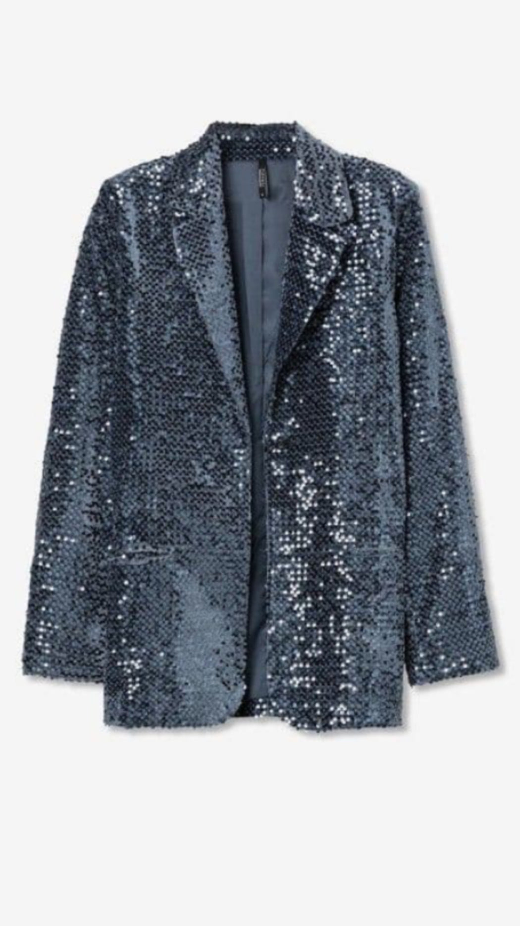 Jola teal blue sequin blazer