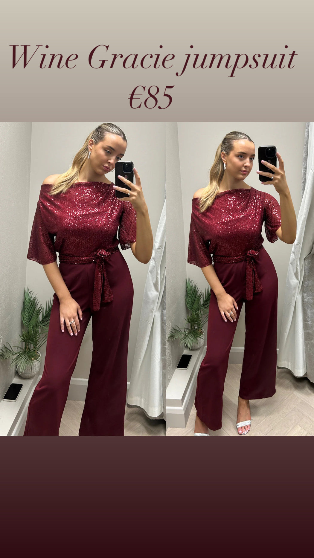 Wine Gracie jumpsuit