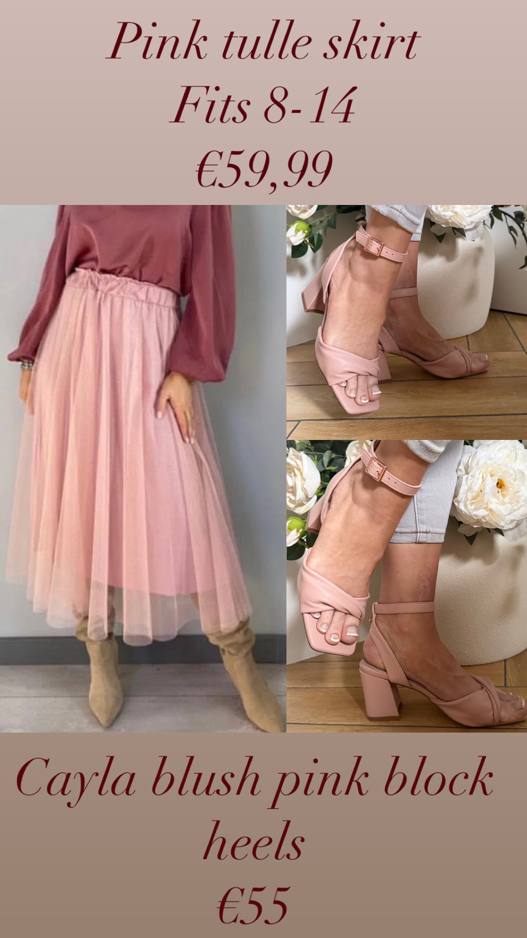 Pink tulle skirt