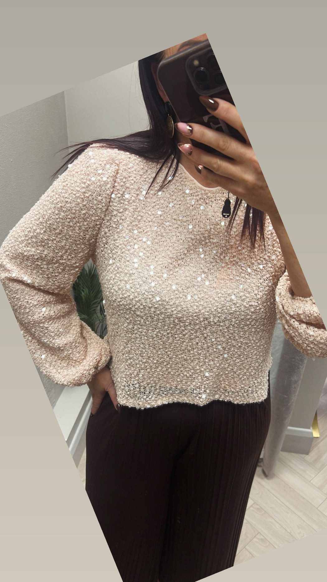 Blush caprise top