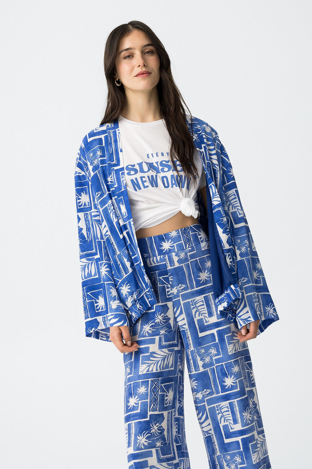 Rave blue kimona jacket