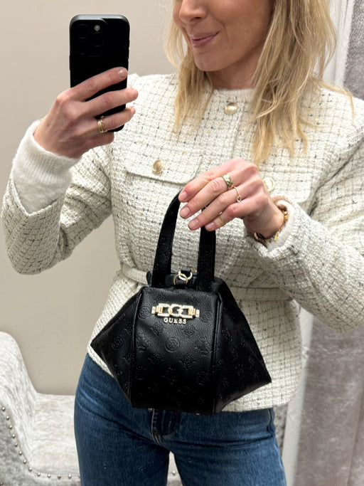 Guess black logo anise bag pd991677