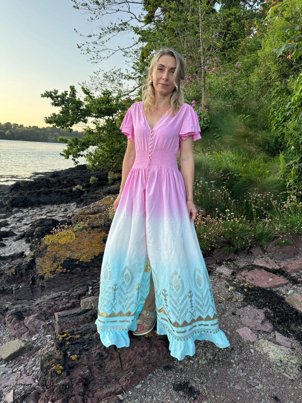 Maeve two tone maxi
