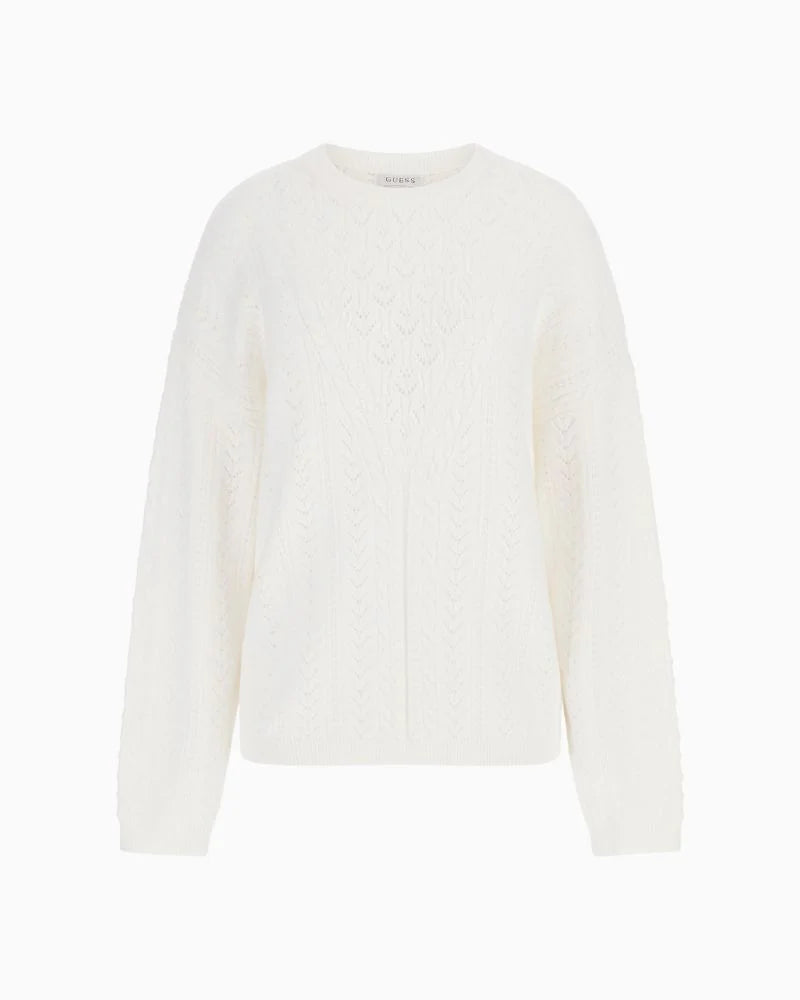 Guess Sylvia pointel cream sweater