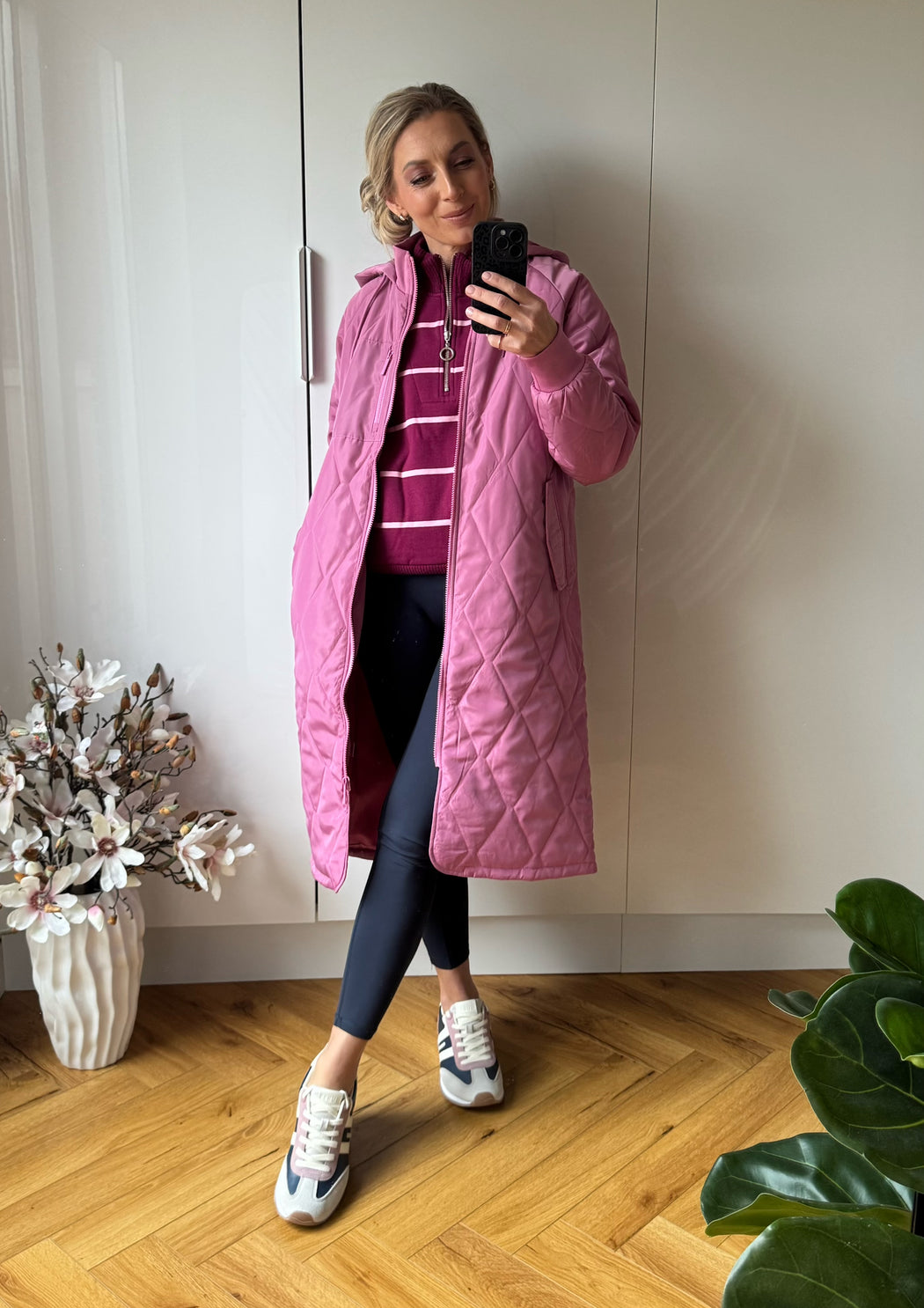 Casey Longline Coat Berry
