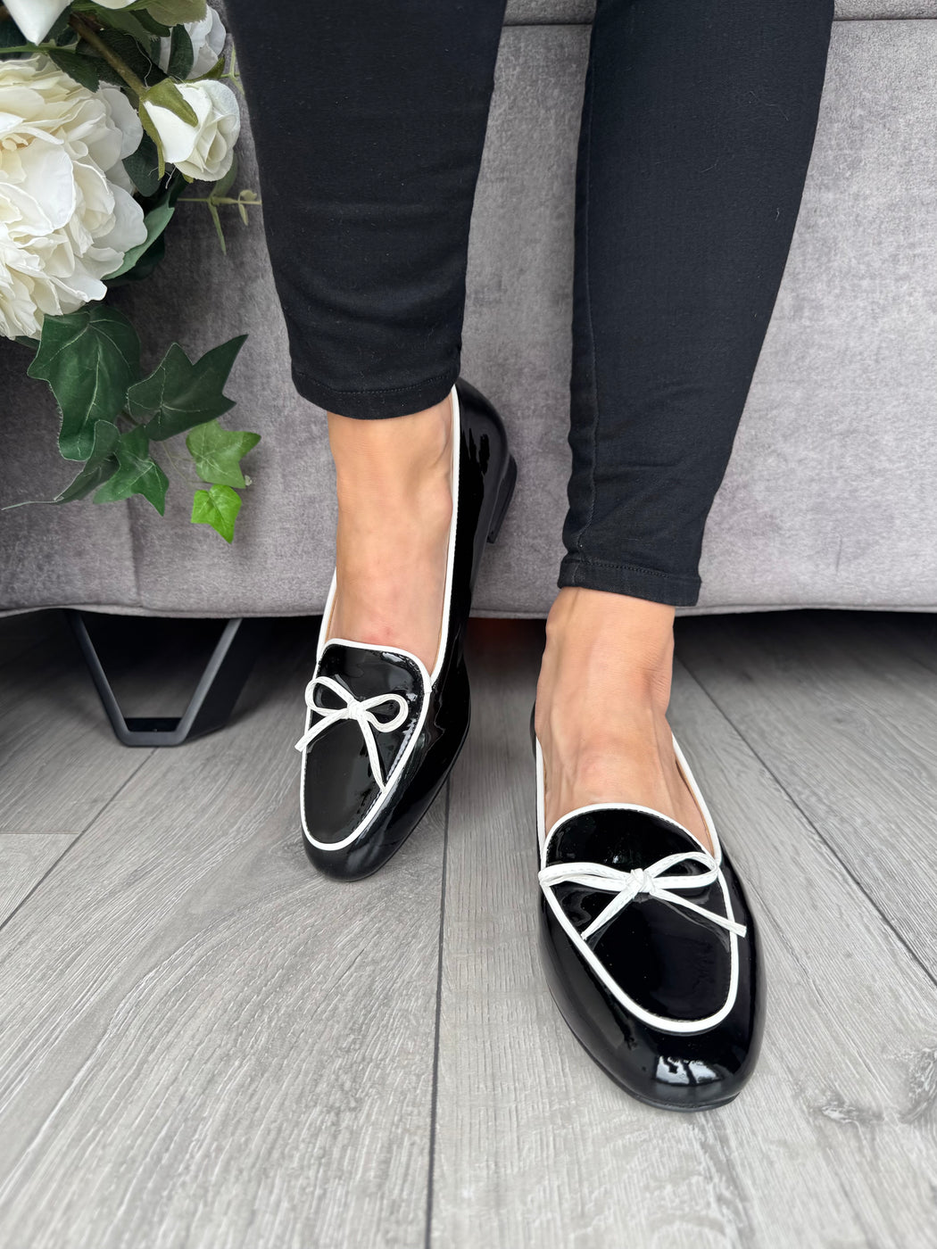 Flitton schwarz shine loafer