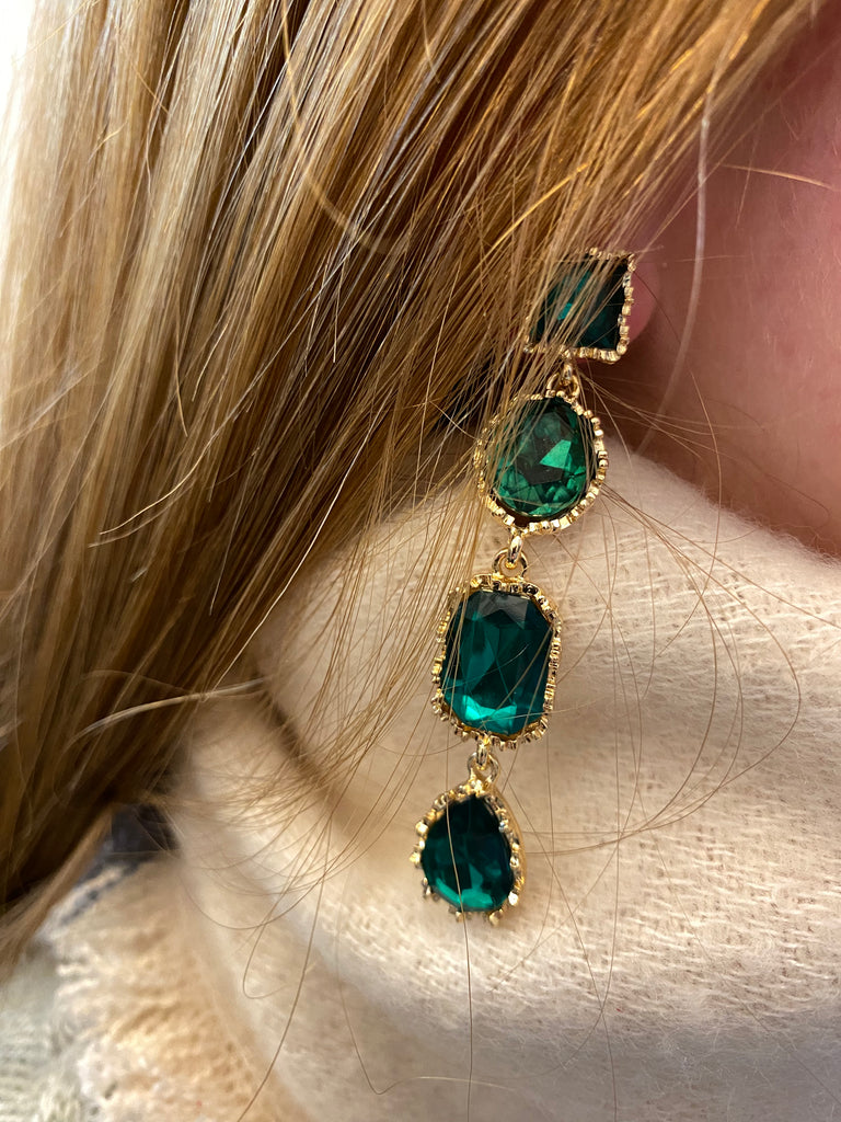 Earring emerald deals