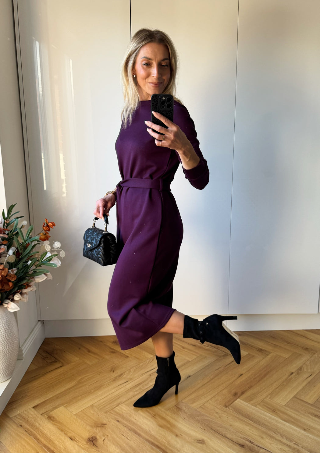 Lynette Dress Plum