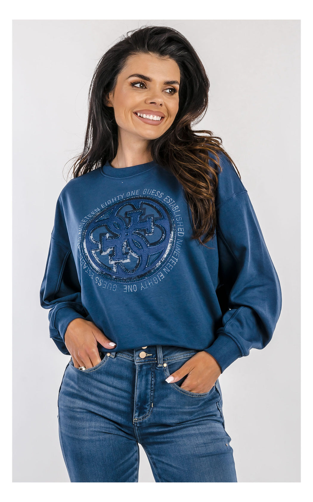 Guess logo hotfix sweater w5yq07kb681
