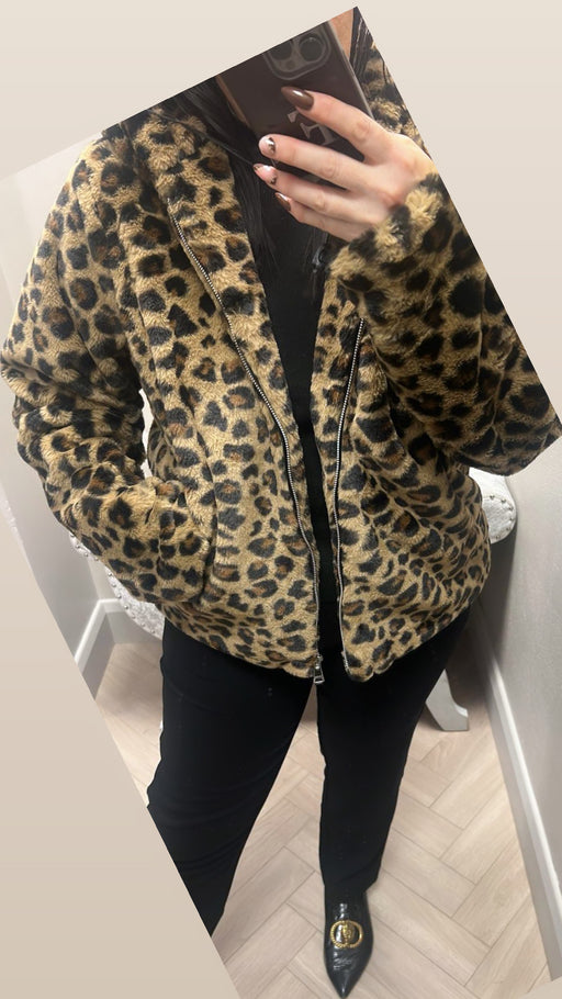 Classic leopard zip jacket