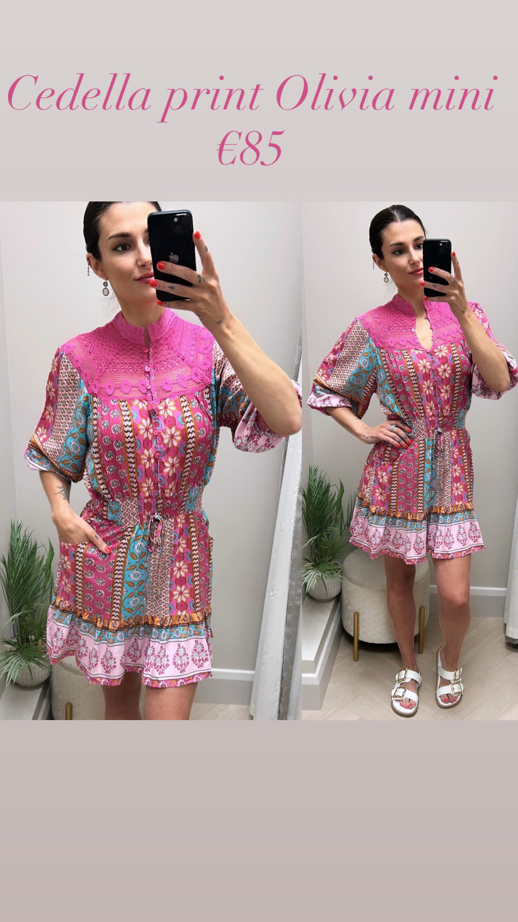 Cedella print Olivia mini