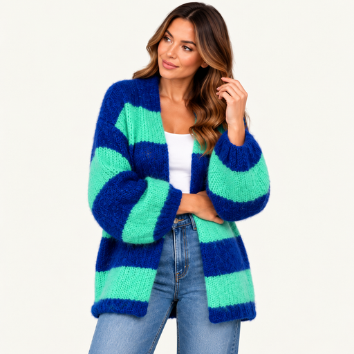Lambert blue multi cardi