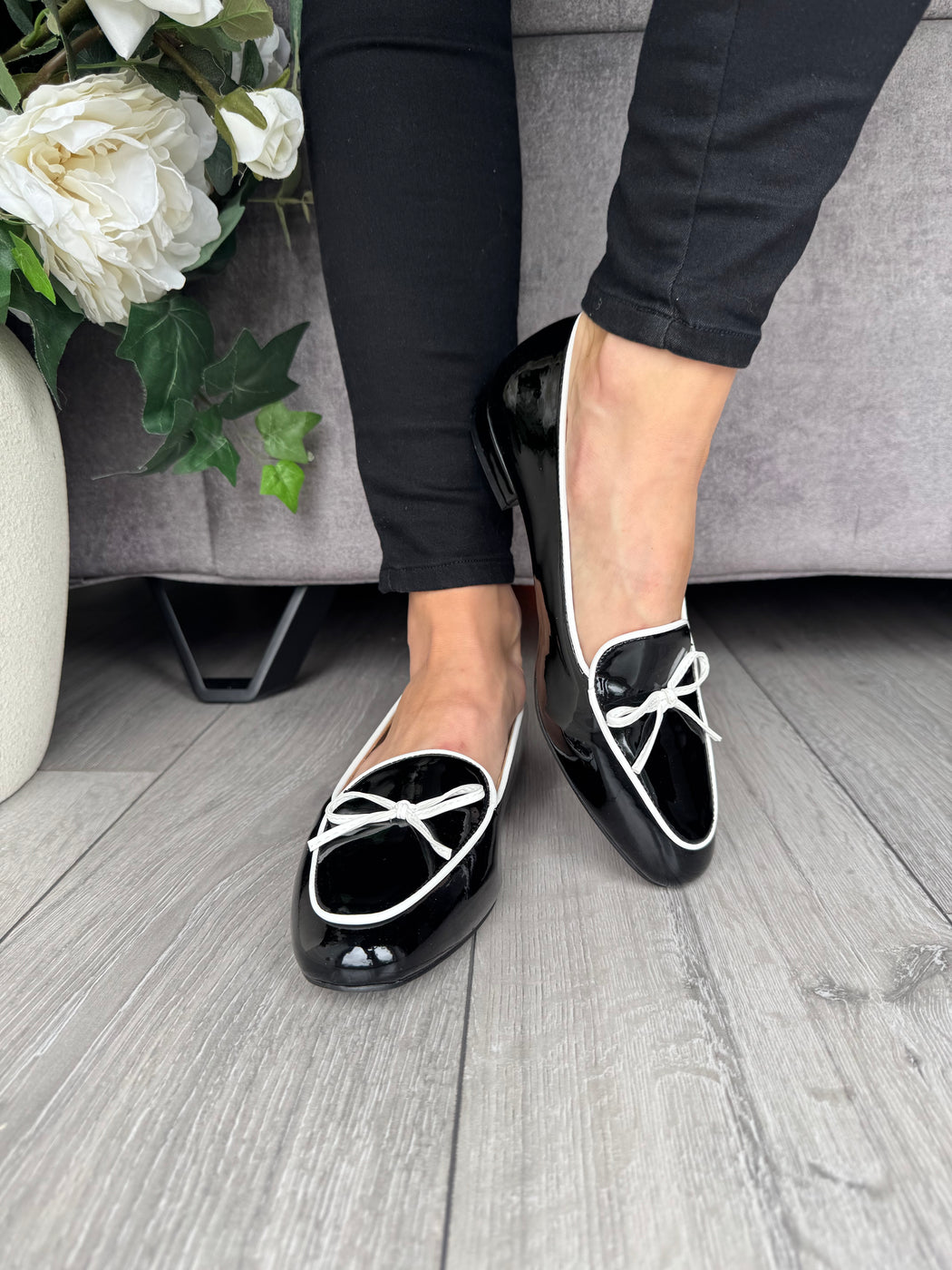 Flitton schwarz shine loafer