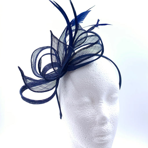 Navy Megan d02 fascinator