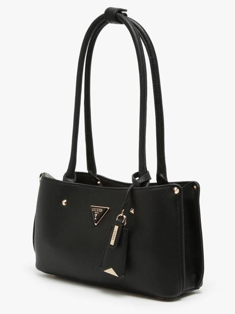 Guess black meridan shoulder bag