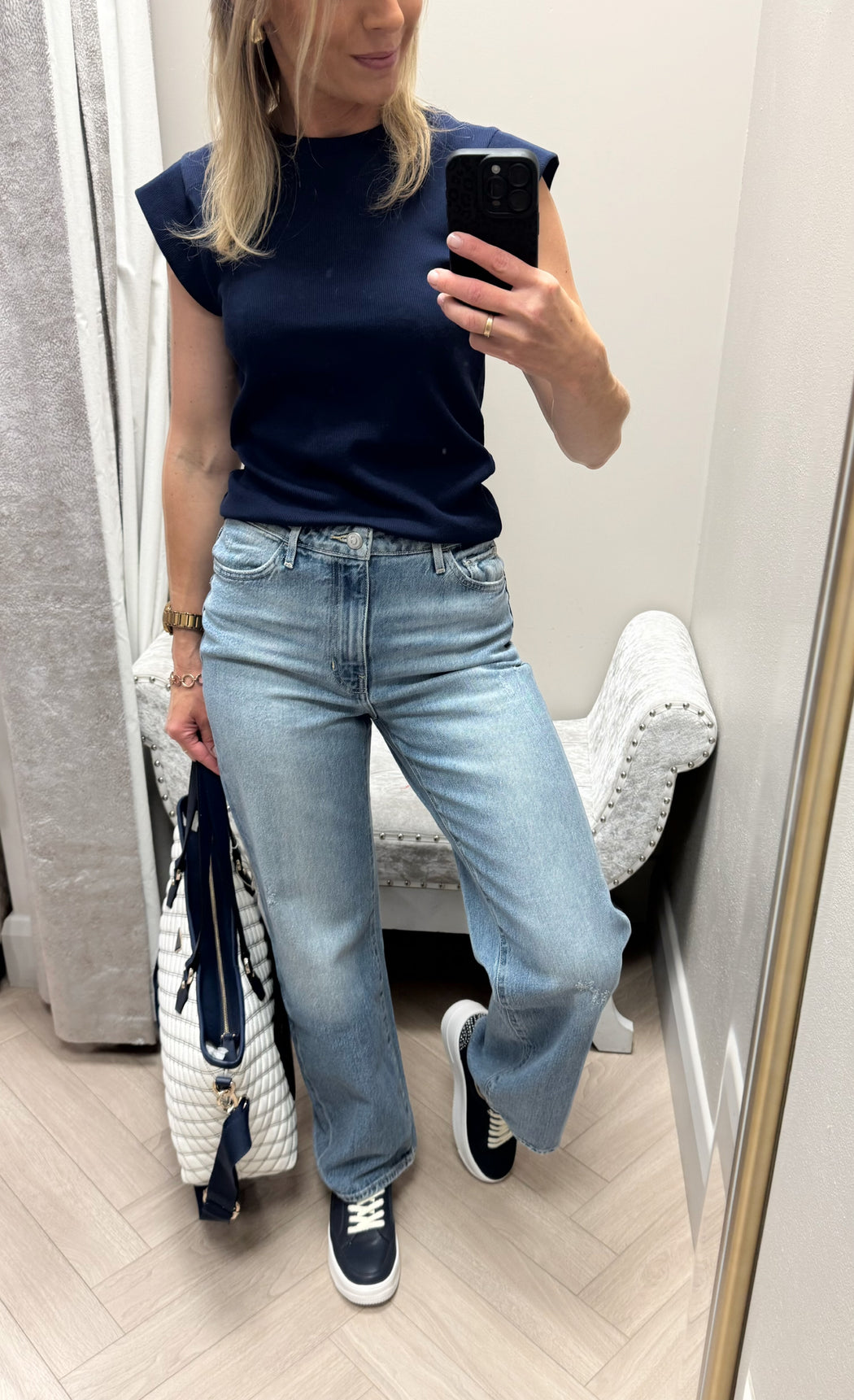 Guess Jodi high rise wide leg jean