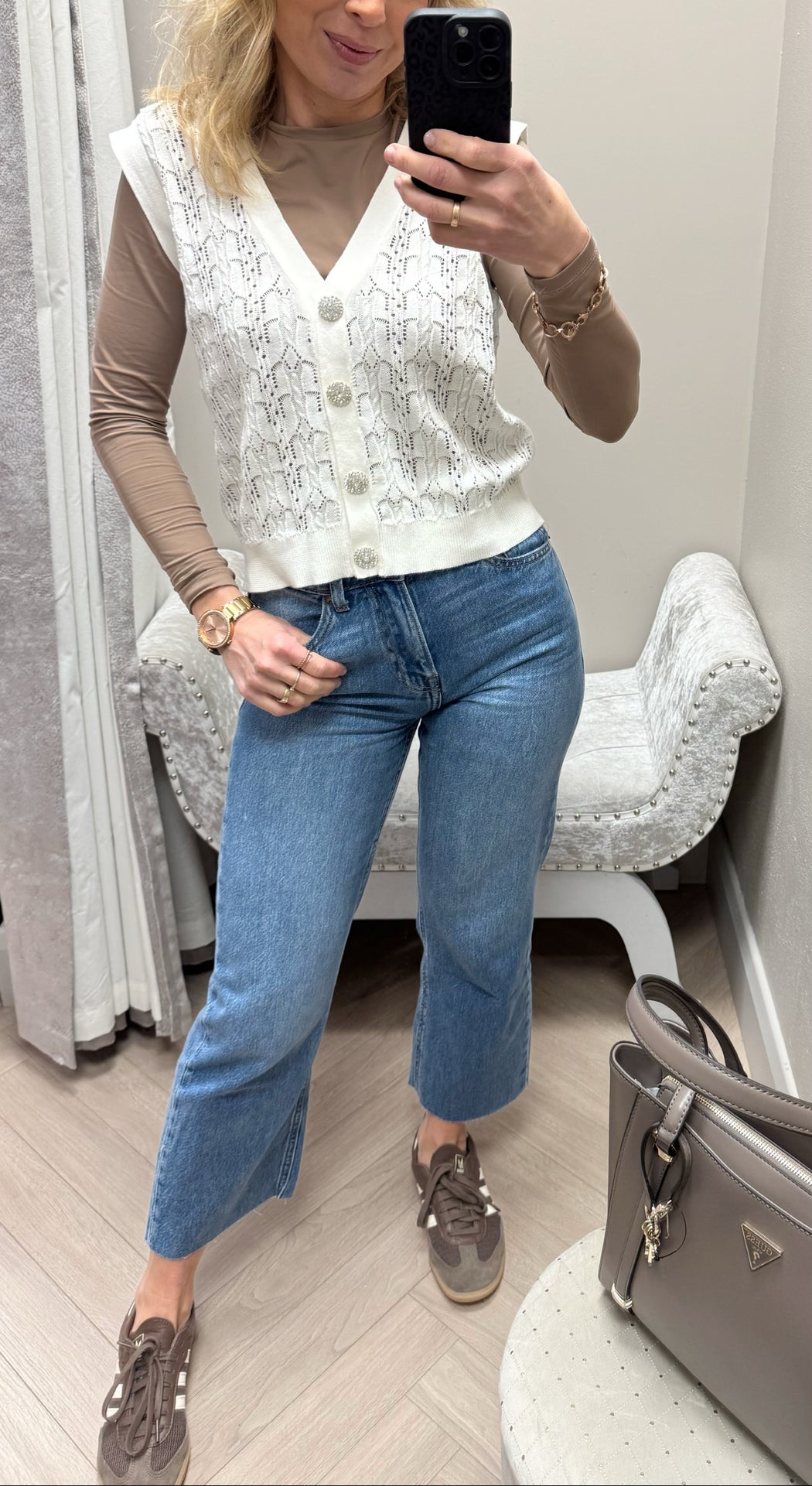 Cropped straight jean