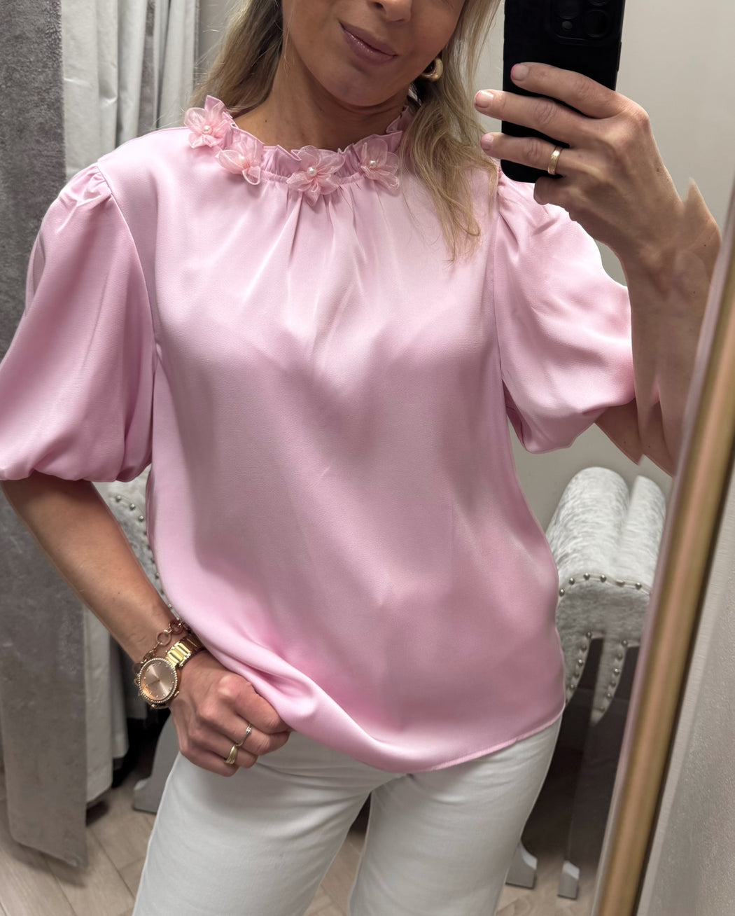 Elsie pink top
