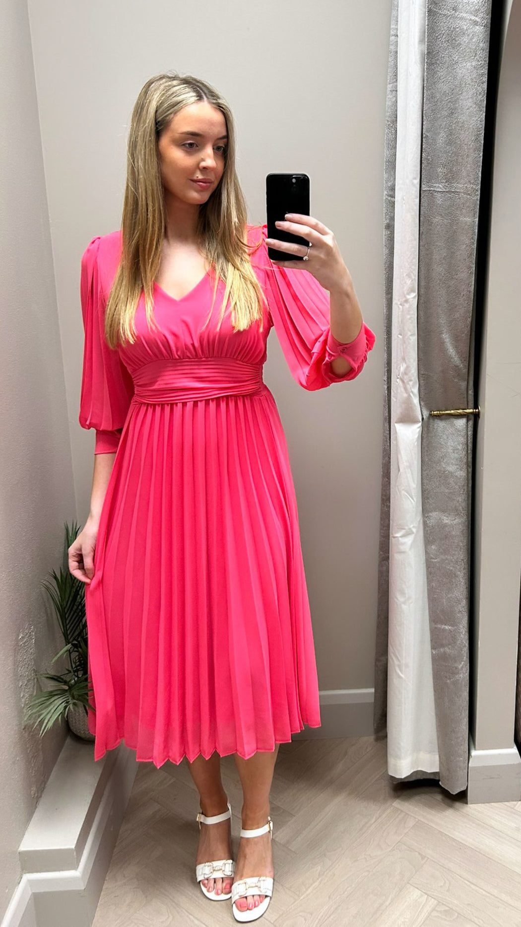 Hannah pink midi