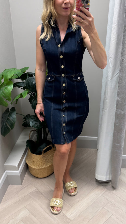 Eco guess destiny denim midi dress