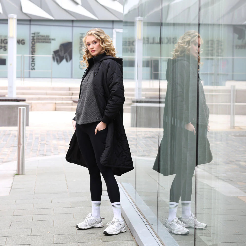 Casey Longline Coat Black