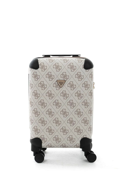 Guess Berta 4G Logo 18” 8-Wheeler Spin Suitcase, Dark Taupe