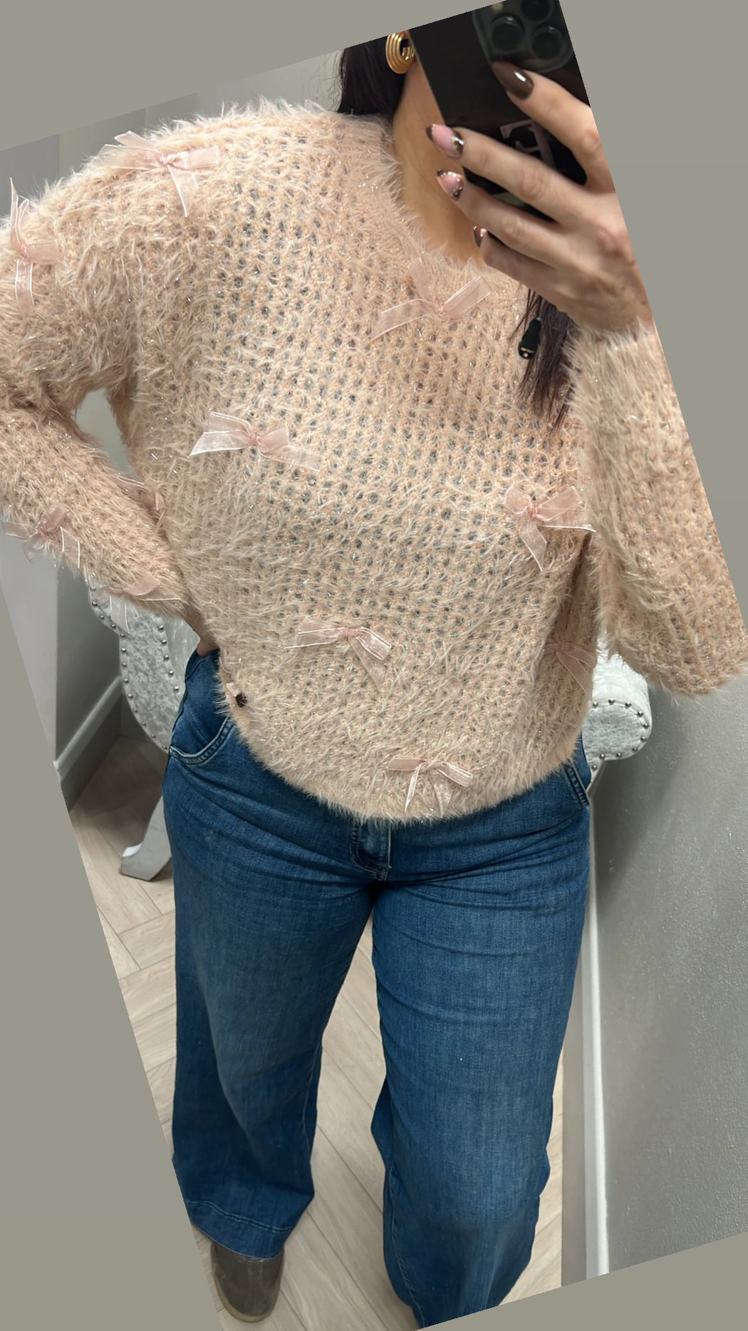 Guess blush hinata lurex knit