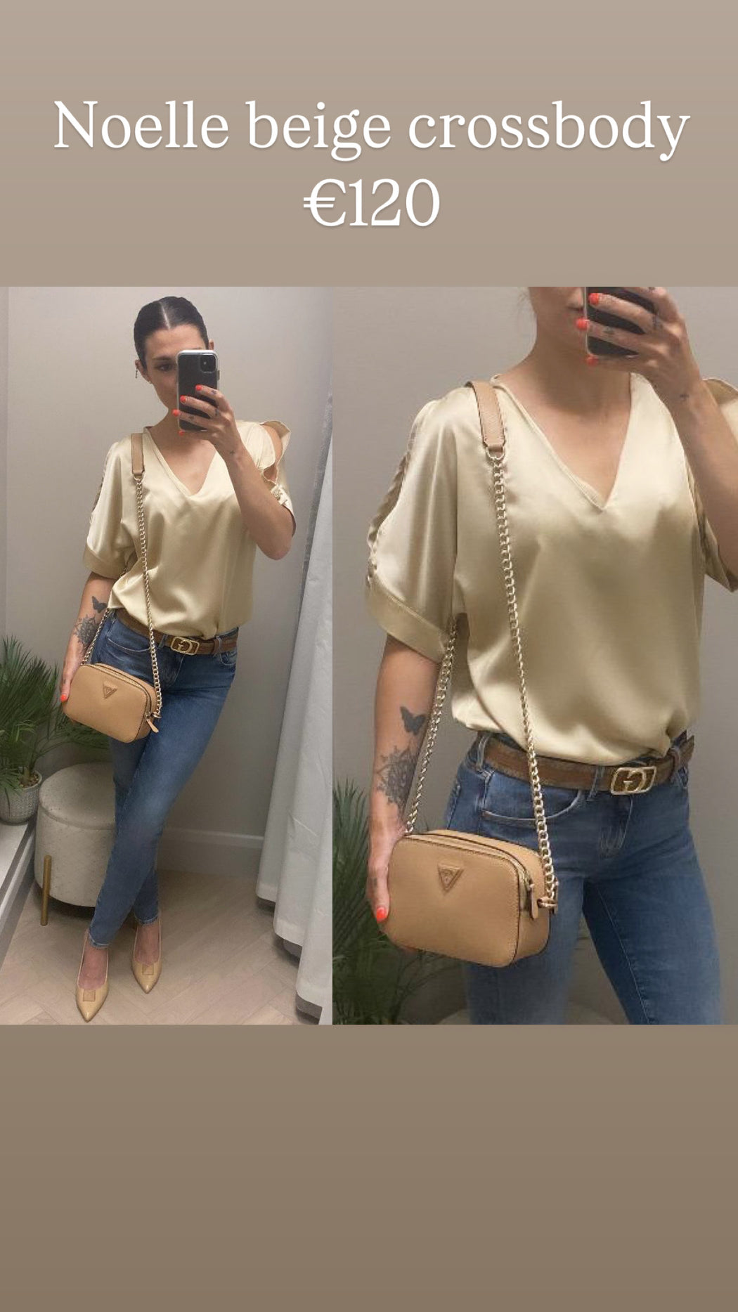 Noelle beige crossbody ZG787914