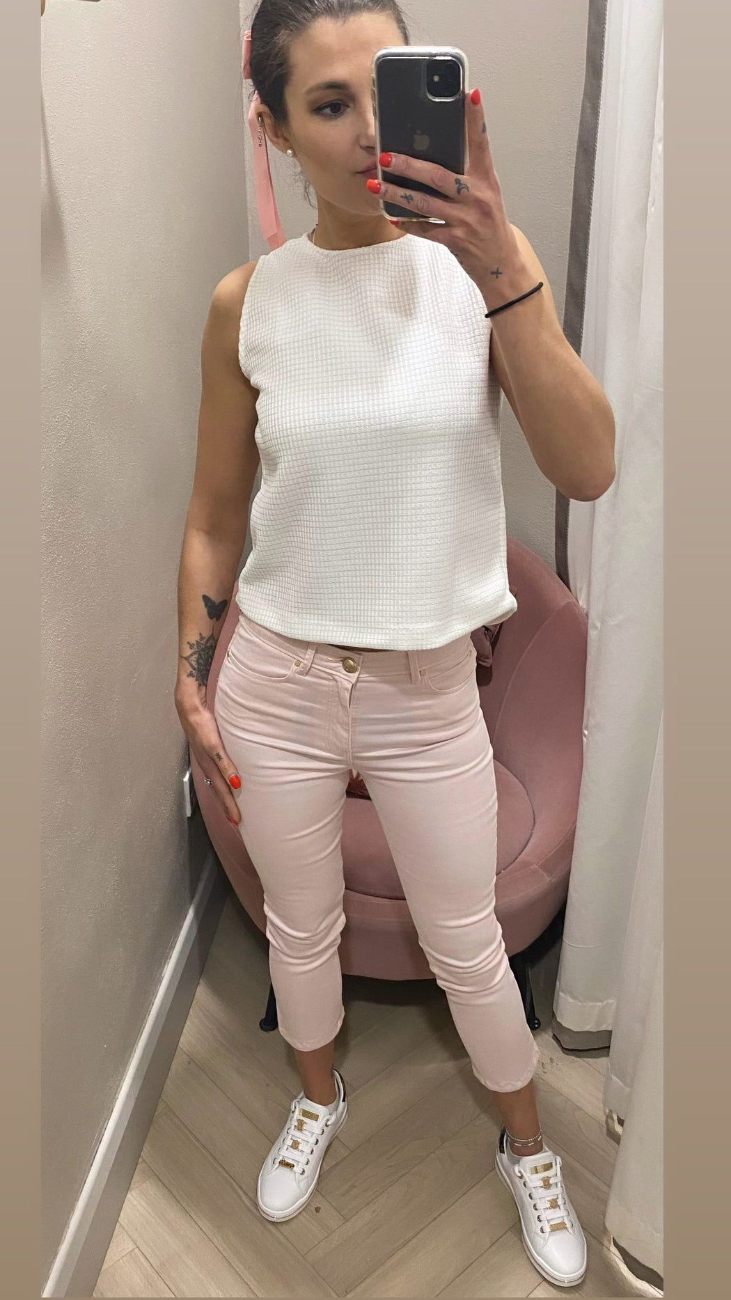 W5GA91W93CM guess 1981 skinny high rise capri jeans