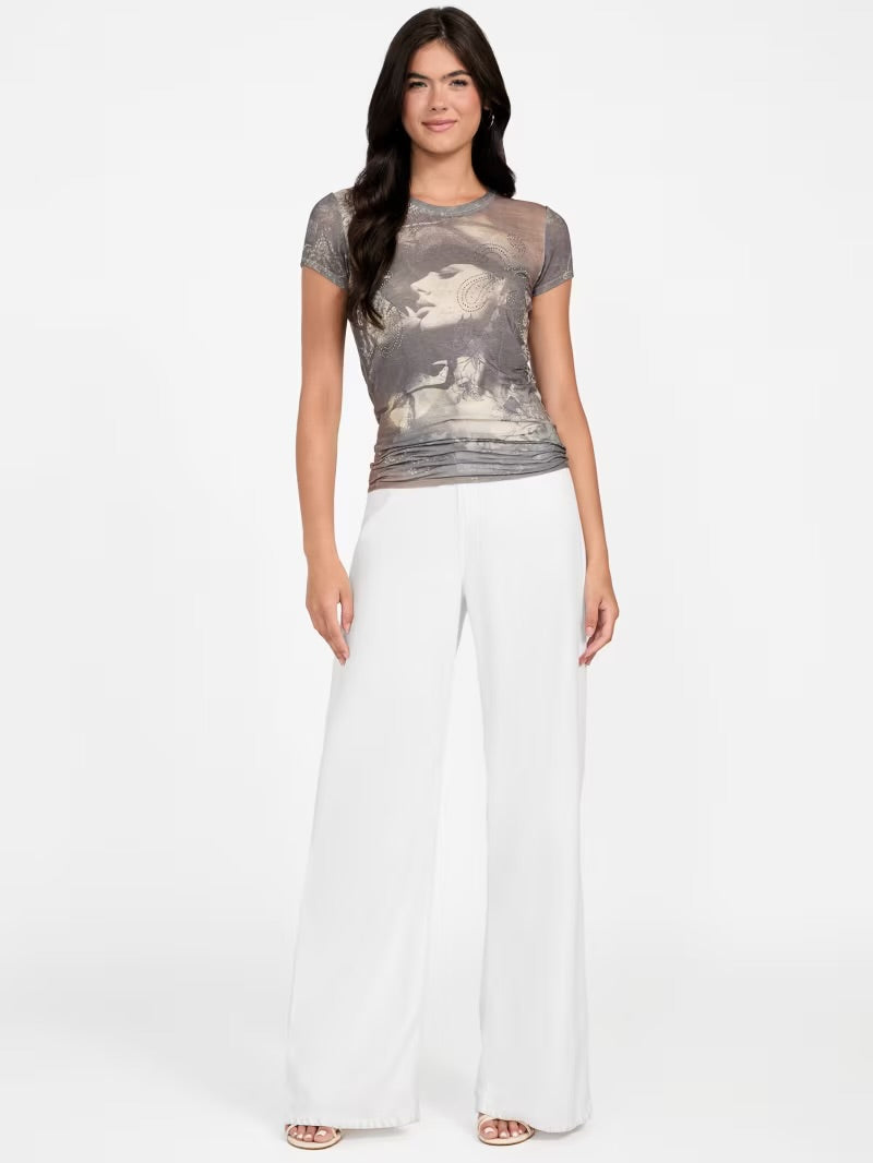 Guess nostalgia rhinestone tee