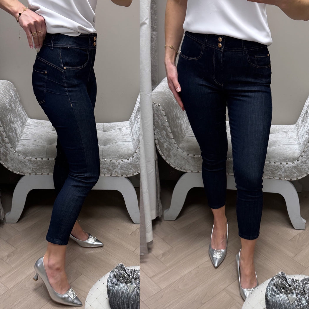 Guess shape up Capri skinny jeans W5GA80D5B43