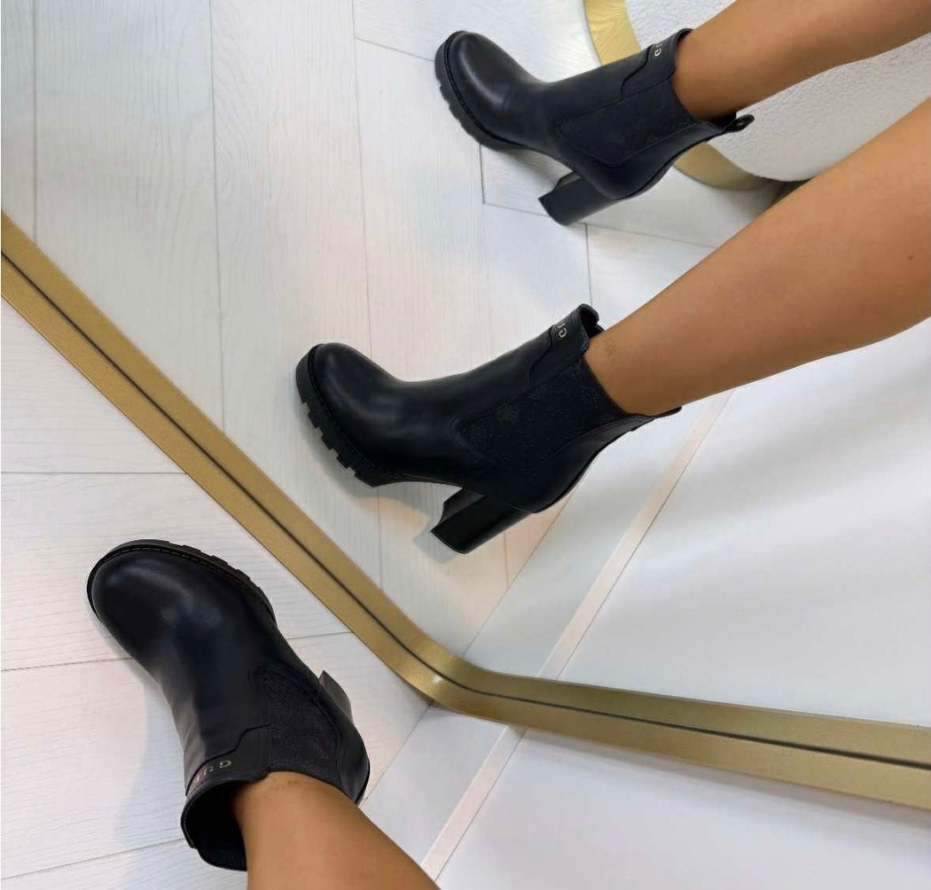 Guess Black Logo Boots FLFNLLELE10