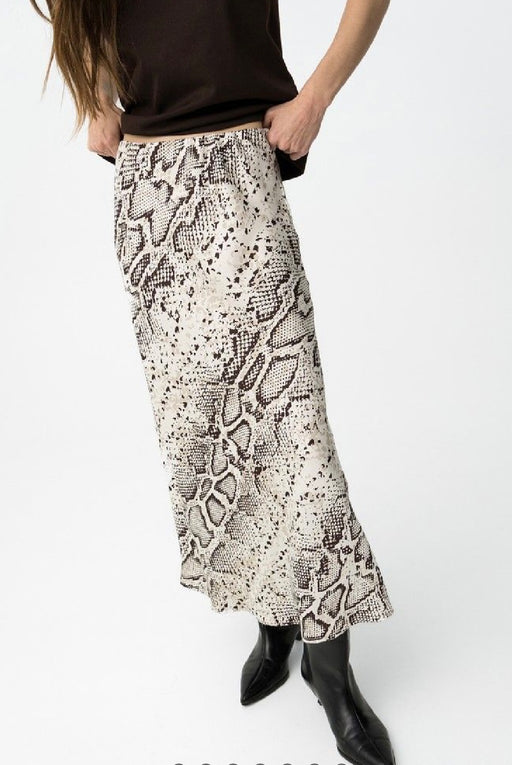Kansas python midi skirt