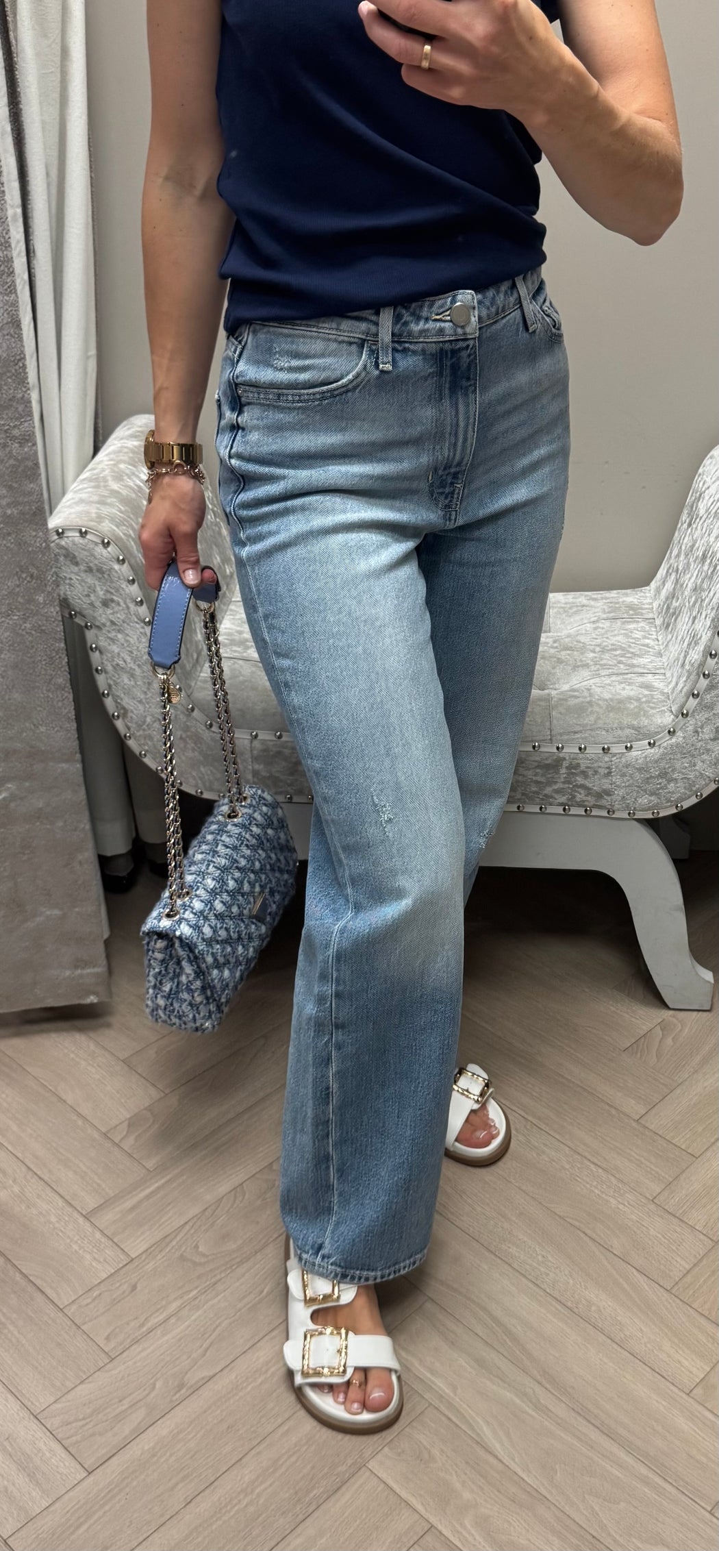 Guess Jodi high rise wide leg jean