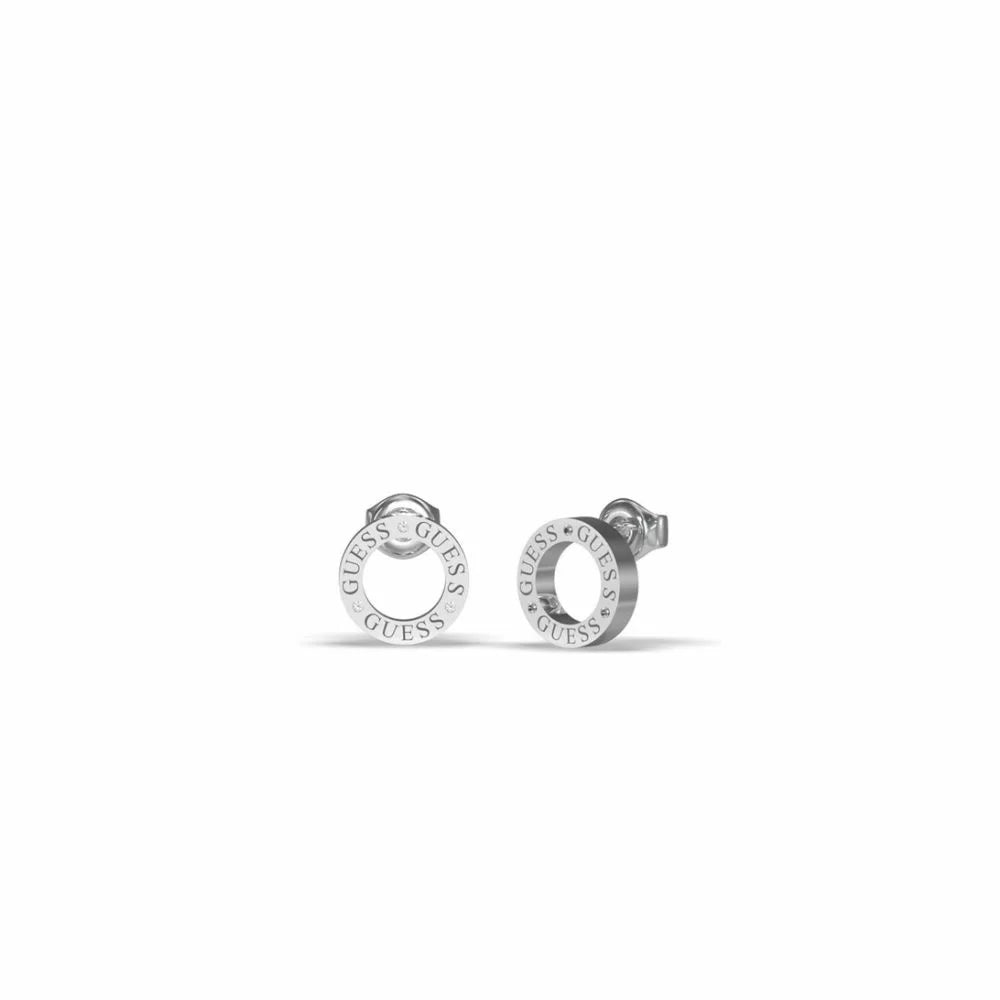 Jube03173 guess silver circle lights earrings