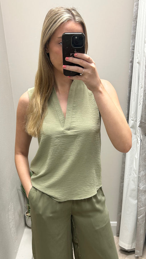 Hazel khaki blouse