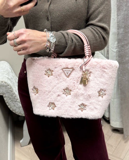 Guess pink rhinestone shaida bag we814322