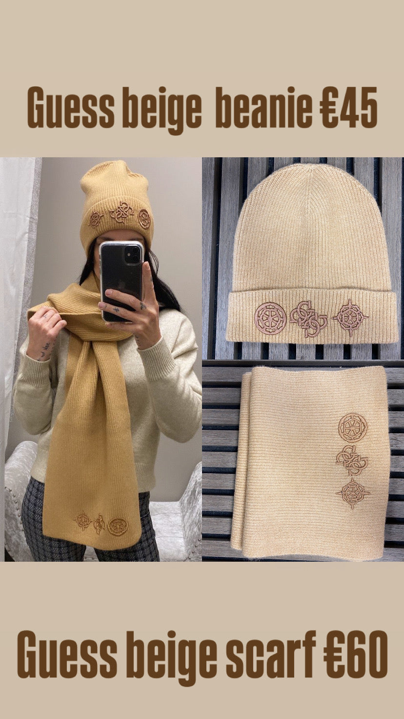 AW5177POL01 Guess beige beanie