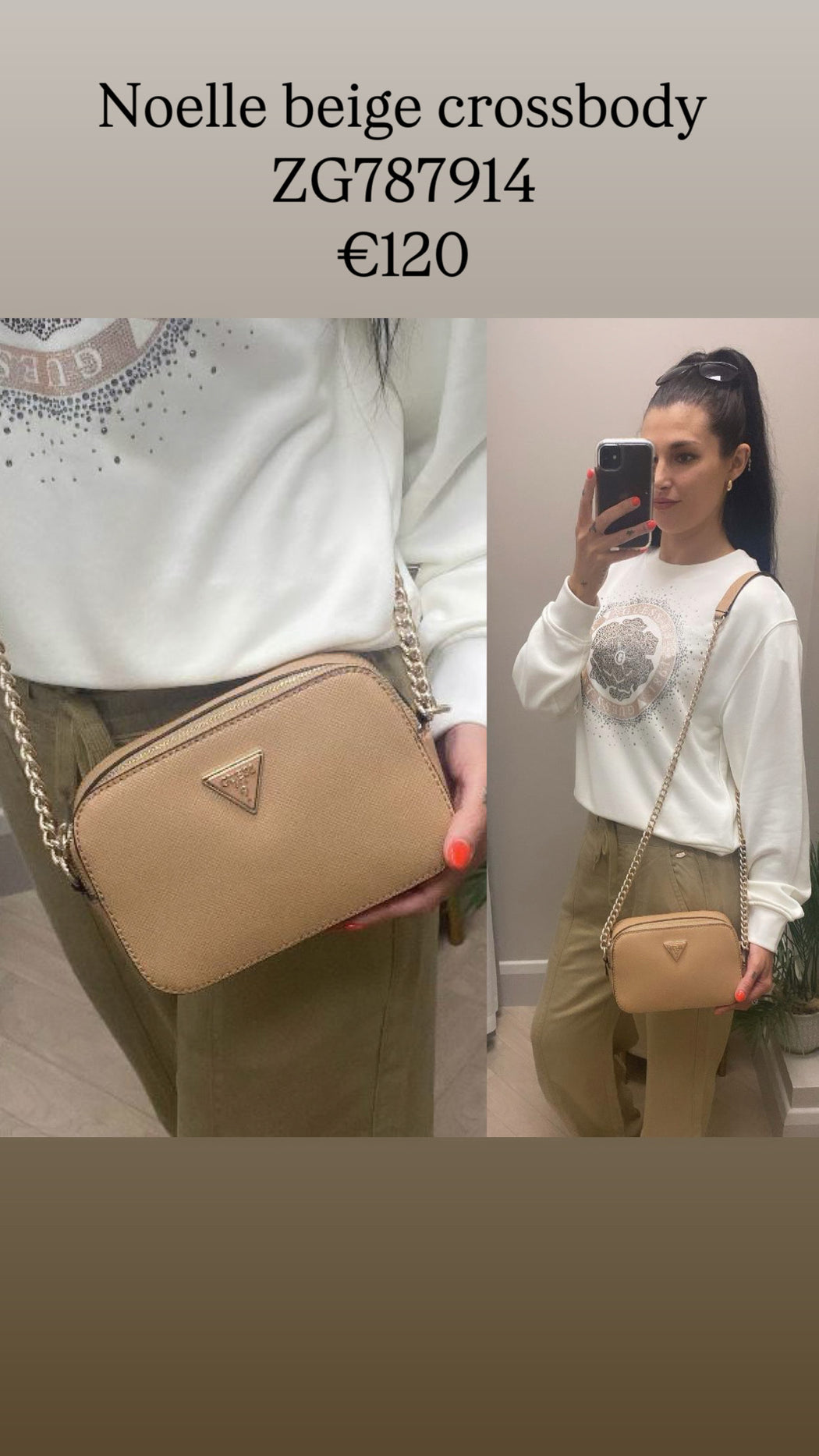 Noelle beige crossbody ZG787914