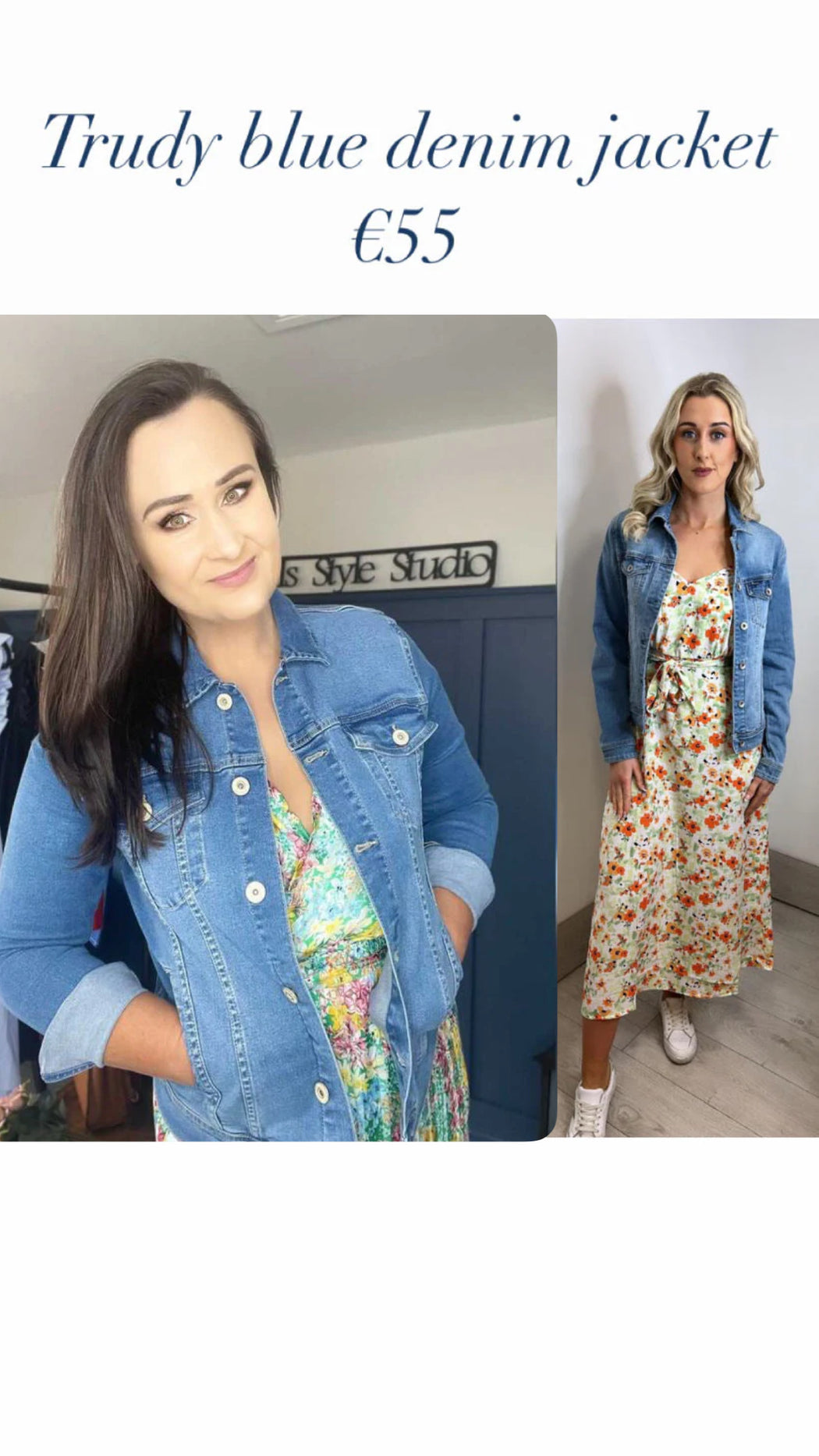 Trudy blue denim jacket