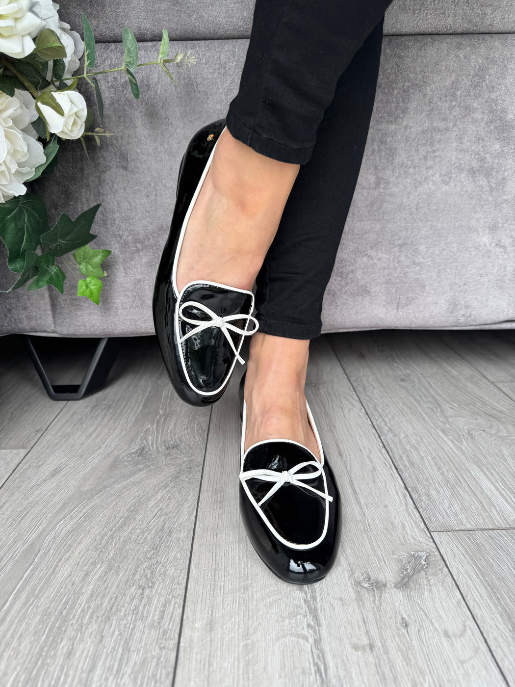 Flitton schwarz shine loafer