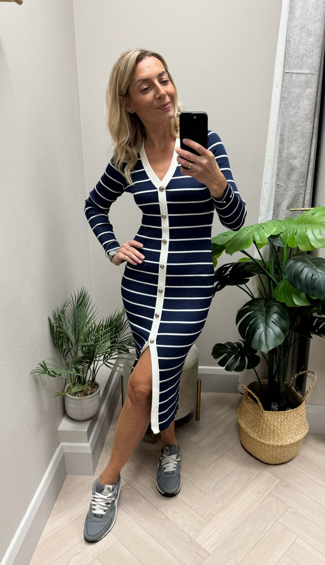 Guess stripped Andrea knit dress W5YK98z2YK2-F7BG