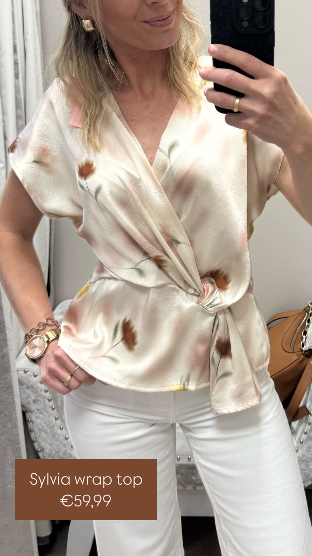 Sylvia wrap top