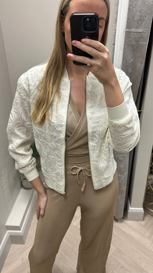 Craft sequin bomber