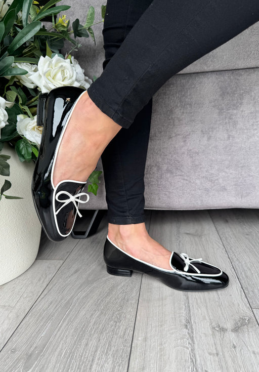 Flitton schwarz shine loafer