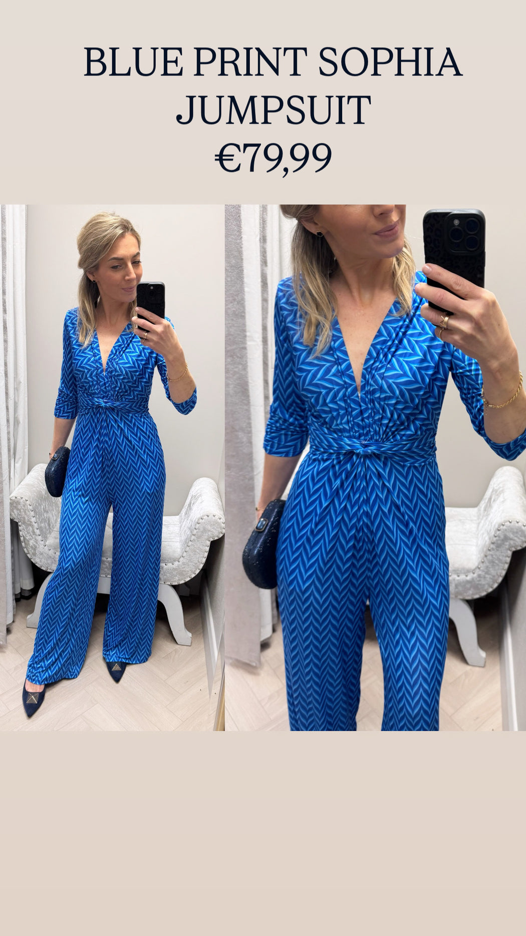 BLUE PRINT SOPHIA JUMPSUIT